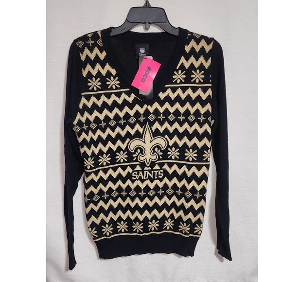 new Orléans saint Christmas sweater size XL new - Picture 1 of 8